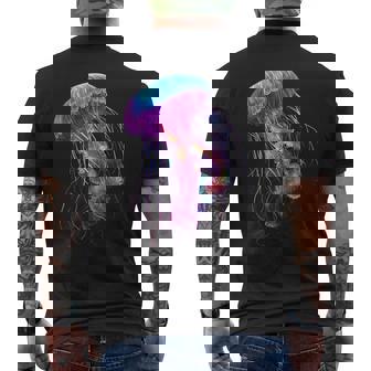 クラゲ 動物 モチーフ アート クラゲ メンズTシャツ バックプリント - Kawaiitshirt