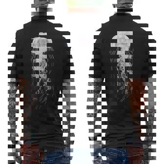 クラゲ 恋人 イラスト 動物 アート グラフィック クラゲ メンズTシャツ バックプリント - Kawaiitshirt