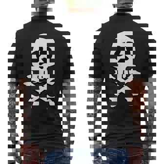 クラシック 宇宙 海賊 パンク スカル キャプテン ハロウィン メンズTシャツ バックプリント - Kawaiitshirt