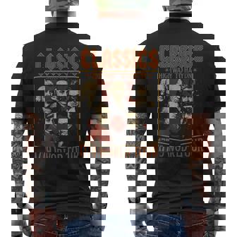 クラシック作曲家ツアー、面白クラシック音楽パロディー メンズTシャツ バックプリント - Kawaiitshirt