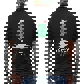 クリームソーダ メロンソーダ イラスト 綺麗 水彩 簡単 かわいい おしゃれ 喫茶店 昭和 レトロ メンズTシャツ バックプリント - Kawaiitshirt