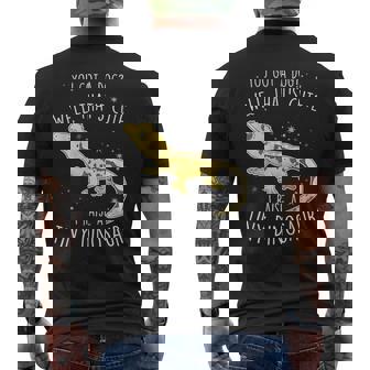 クレステッドゲッコ 小さな恐竜 トカゲ 爬虫類 ペット ハーレクイン メンズTシャツ バックプリント - Kawaiitshirt