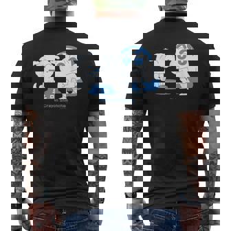 クレヨンしんちゃん しんちゃんはシロといっしょ メンズTシャツ バックプリント - Kawaiitshirt