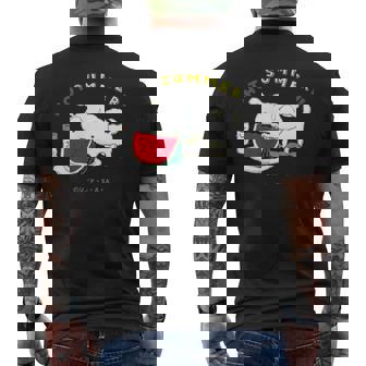 クレヨンしんちゃん シロ 夏の1日 メンズTシャツ バックプリント - Kawaiitshirt