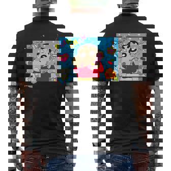 クレヨンしんちゃん 平成ごっこ しんちゃん メンズTシャツ バックプリント - Kawaiitshirt
