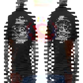 クレヨンしんちゃん 赤ずきん クレヨンタッチ メンズTシャツ バックプリント - Kawaiitshirt