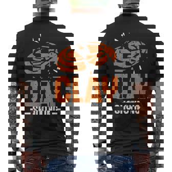 クレー射撃 トラップ からのプル ピジョン ショットガン クレー射撃 メンズTシャツ バックプリント - Kawaiitshirt