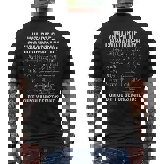 クロマトグラムとフォーミュラでクロマトグラフィーを理解する メンズTシャツ バックプリント - Kawaiitshirt