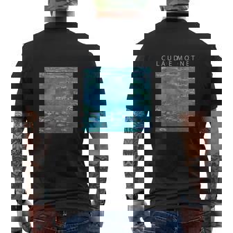 クロード モネ 面白いtシャツ 睡蓮 印象派 絵画 アート メンズ レディース 面白い 服 美術 油彩画 メンズTシャツ バックプリント - Kawaiitshirt