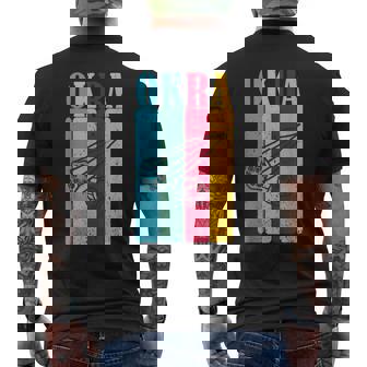 クール レトロ オクラ 70年代 80年代 90年代 オクラ Lovres 面白い ヴィンテージ オクラ メンズTシャツ バックプリント - Kawaiitshirt