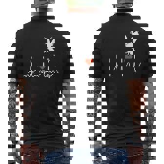 クールなアメリカンイーグル Usa ハートビート 素晴らしいギフト メンズ レディース キッズ 長袖tシャツ メンズTシャツ バックプリント - Kawaiitshirt