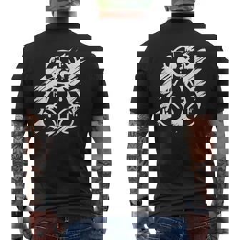 クールなテディが抱きしめたくなるおもちゃのテディベアtシャツギフト メンズTシャツ バックプリント - Kawaiitshirt