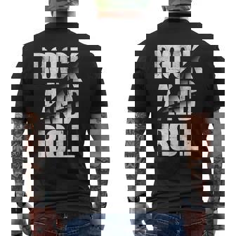 クールヴィンテージロックンロールtシャツ ブラック ミュージックロックンロール メンズTシャツ バックプリント - Kawaiitshirt