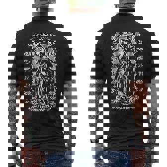 グアダルーペの聖母 クリスチャン イエスキリスト カトリック メンズTシャツ バックプリント - Kawaiitshirt