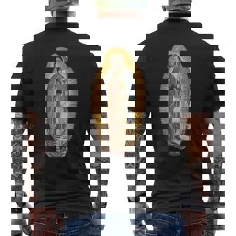 グアダルーペの聖母 マリア イリューション マリアン カトリック メンズTシャツ バックプリント - Kawaiitshirt