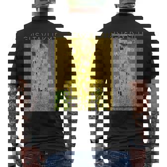 グスタフ・クリムト The Kiss アーティスト向け メンズTシャツ バックプリント - Kawaiitshirt