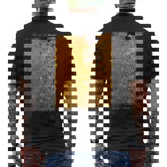 グスタフ・クリムト作「金の女」 名画の数々 メンズTシャツ バックプリント - Kawaiitshirt