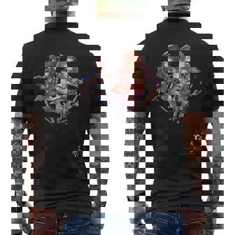 グランブルーファンタジーヴァーサス ランスロット＆パーシヴァル メンズTシャツ バックプリント - Kawaiitshirt