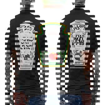 ケチャップ ハロウィン 2024 コスチューム ファミリー お揃い マスタード グループ メンズTシャツ バックプリント - Kawaiitshirt