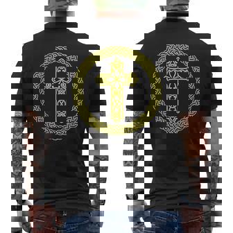 ケルト十字架 キリスト教 聖書 神 信仰 イエスキリスト メンズTシャツ バックプリント - Kawaiitshirt