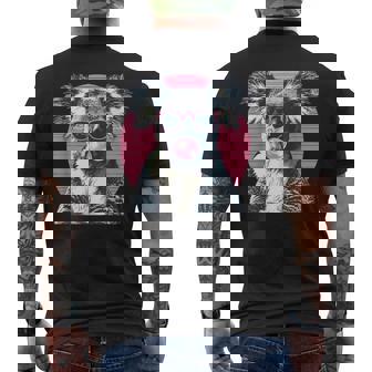 コアラ愛好家のためのサングラスバブルガム付きコアラ メンズTシャツ バックプリント - Kawaiitshirt
