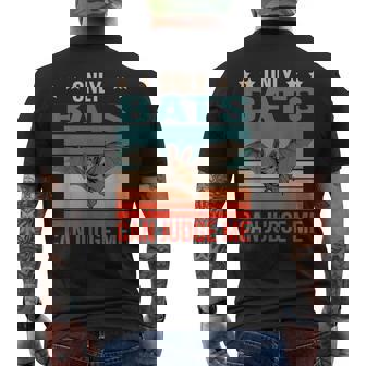 コウモリは私を判断できる 吸血コウモリ コウモリ メンズTシャツ バックプリント - Kawaiitshirt