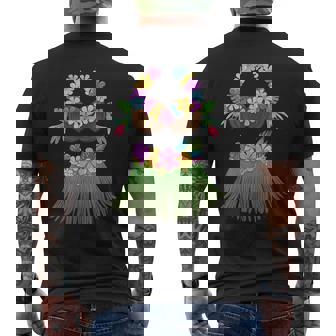 ココナッツブラ レイ 花 草 スカート フラ パーティー ハロウィン メンズTシャツ バックプリント - Kawaiitshirt