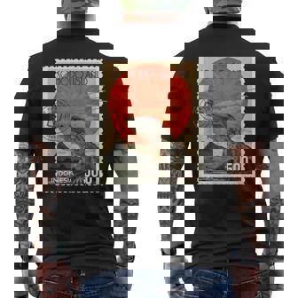 コモド島インドネシアコモドドラゴン メンズTシャツ バックプリント - Kawaiitshirt