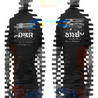 コロラドアンダーグラウンド コロラドマウンテン ヴィンテージ コロラド メンズTシャツ バックプリント - Kawaiitshirt