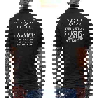 コンピュータpcソースコード メンズTシャツ バックプリント - Kawaiitshirt