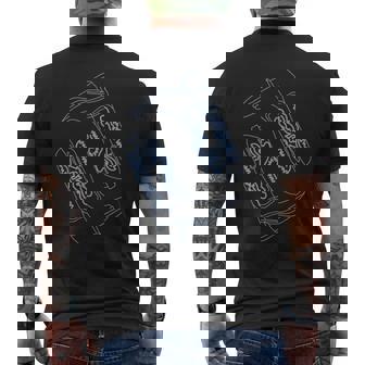 コースタル カウガール ブルー カウボーイブーツ コケット ウエスタン メンズTシャツ バックプリント - Kawaiitshirt