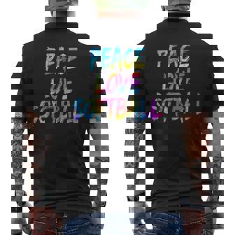 コーチ野球選手の衣装平和愛ソフトボール メンズTシャツ バックプリント - Kawaiitshirt