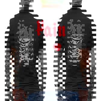 ゴシックスカルとバラ メンズTシャツ バックプリント - Kawaiitshirt