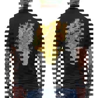 ゴッホ ひまわり 美的アート 鍬 絵画 グラフィック メンズTシャツ バックプリント - Kawaiitshirt