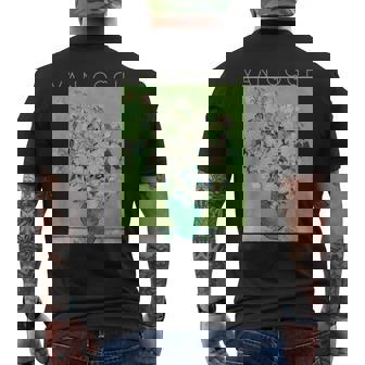 ゴッホローズアートスプリング メンズTシャツ バックプリント - Kawaiitshirt