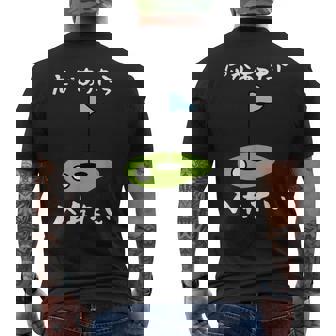 ゴルフ 面白い ホール 文字入り メンズ おもしろ 面白い オリジナル おもしろグッズ 文字 下ネタ ゴルフ愛好家向け メンズTシャツ バックプリント - Kawaiitshirt