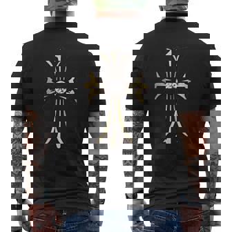 ゴールドクロス ダイヤ メンズTシャツ バックプリント - Kawaiitshirt