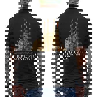サグラダファミリア バルセロナ お土産 メンズTシャツ バックプリント - Kawaiitshirt