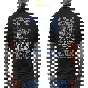 サッカー ママ マミー メンズTシャツ バックプリント - Kawaiitshirt