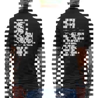 サッカーコーチtシャツ サッカー史上最高のコーチギフト。 メンズTシャツ バックプリント - Kawaiitshirt