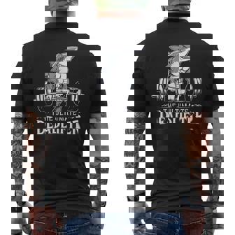 サメ コスチューム デッドリフター ワークアウト ジム サメ ぬいぐるみ 動物 メンズTシャツ バックプリント - Kawaiitshirt