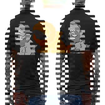 サメライオン さめ 鮫 シャーク 変な メンズTシャツ バックプリント - Kawaiitshirt