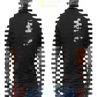 サモエド愛好家のための面白いサモエドをポケットに入れました メンズTシャツ バックプリント - Kawaiitshirt