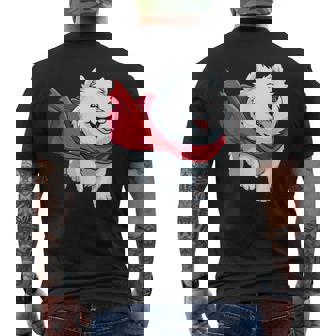 サモエド犬-サモエド メンズTシャツ バックプリント - Kawaiitshirt