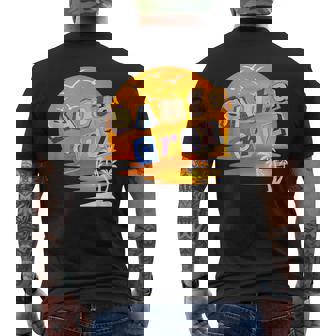 サンタクルーズサンセット メンズTシャツ バックプリント - Kawaiitshirt