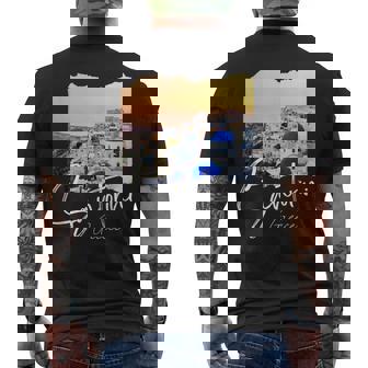 サントリーニ ギリシャ絵画 サントリーニ メンズTシャツ バックプリント - Kawaiitshirt