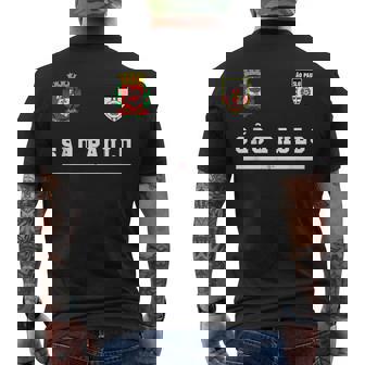 サンパウロスポーツサッカージャージーフラッグ ナショナル。 メンズTシャツ バックプリント - Kawaiitshirt