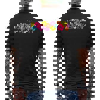 サーファースタイル ヴィンテージtシャツ ハイビスカス フラワーロー ヴィンテージビーチ メンズTシャツ バックプリント - Kawaiitshirt