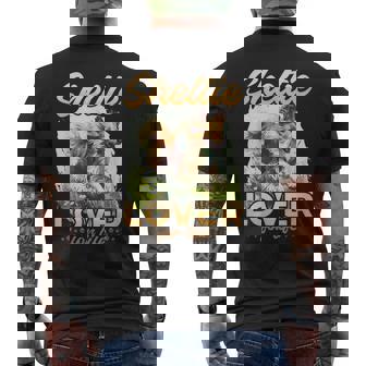 シェットランド・シープドッグ・ドッグ・シェルティー-シェルティ・ラヴァー・フォー・ライフ メンズTシャツ バックプリント - Kawaiitshirt