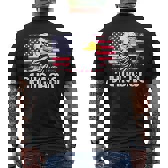 シカゴ Chicago メンズTシャツ バックプリント - Kawaiitshirt